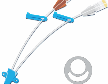 Cateter venoso central duplo-lúmen (Duocath)